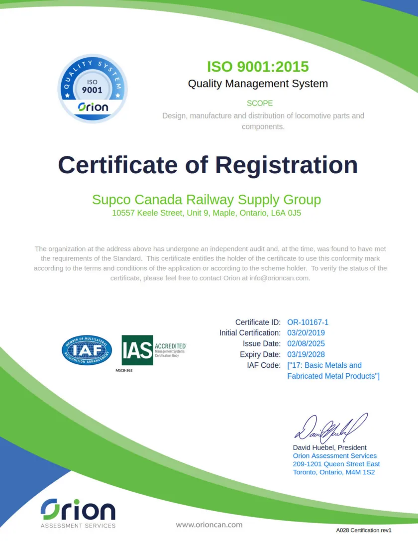 ISO 9001:2015 Certificate